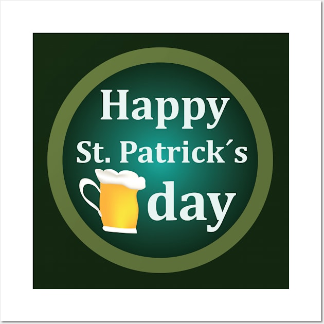 Happy St. Parick´s day_phrase Wall Art by ArteriaMix